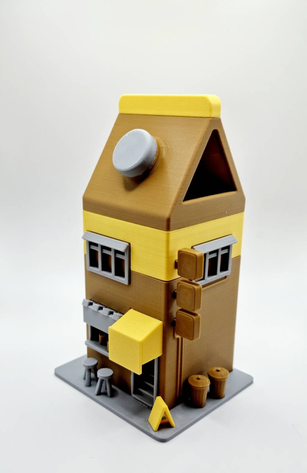 Milk Carton Coffee Shop Pen Pot