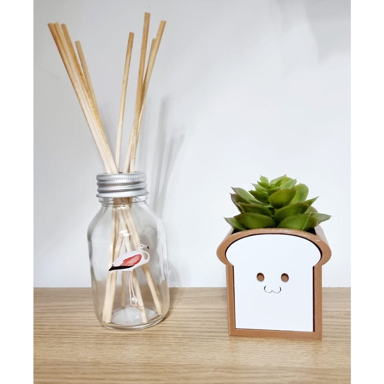 Kawaii Bread Planter Pot / Desk Organiser