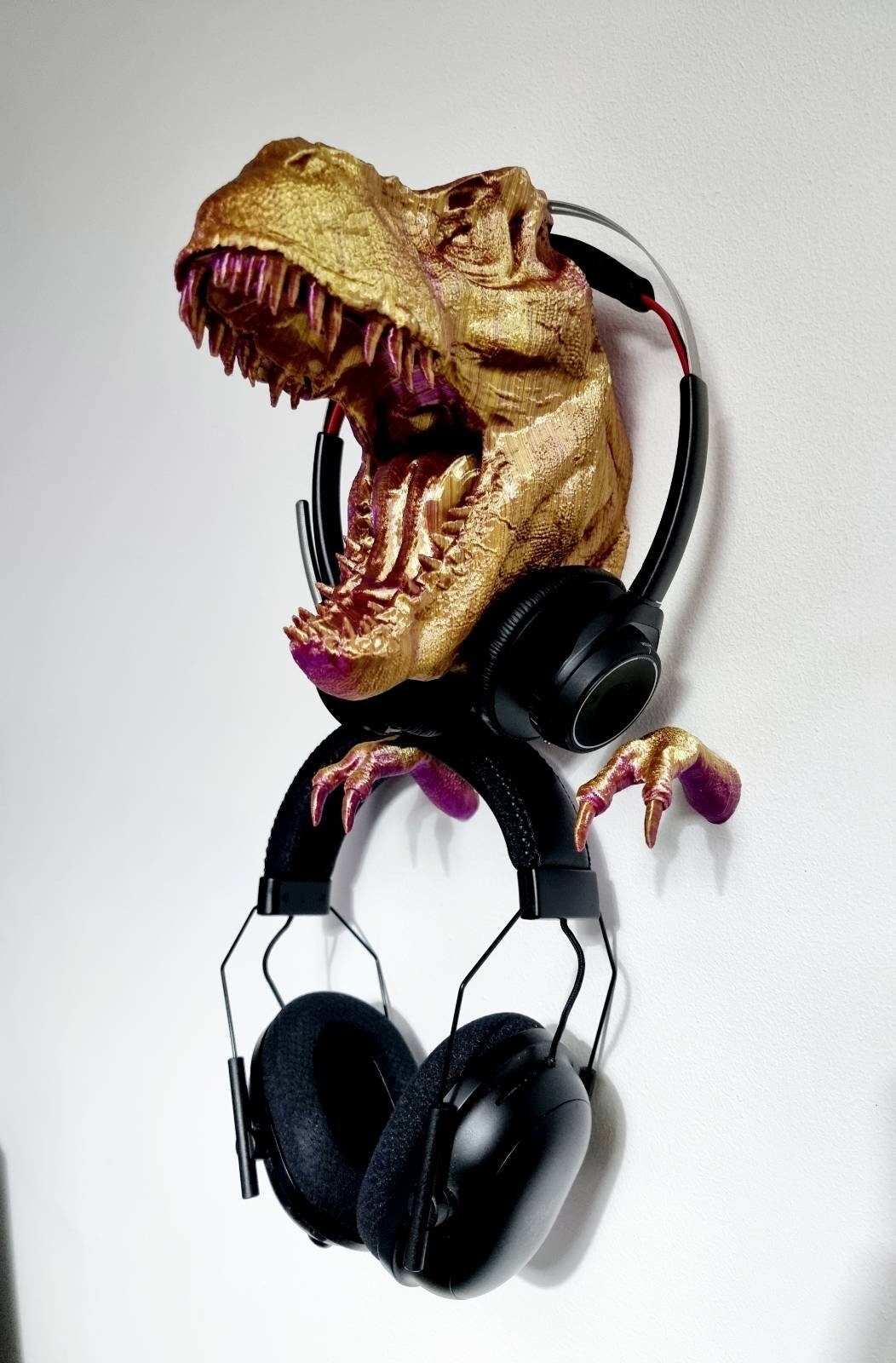 T-Rex Headphone Wall Hanger