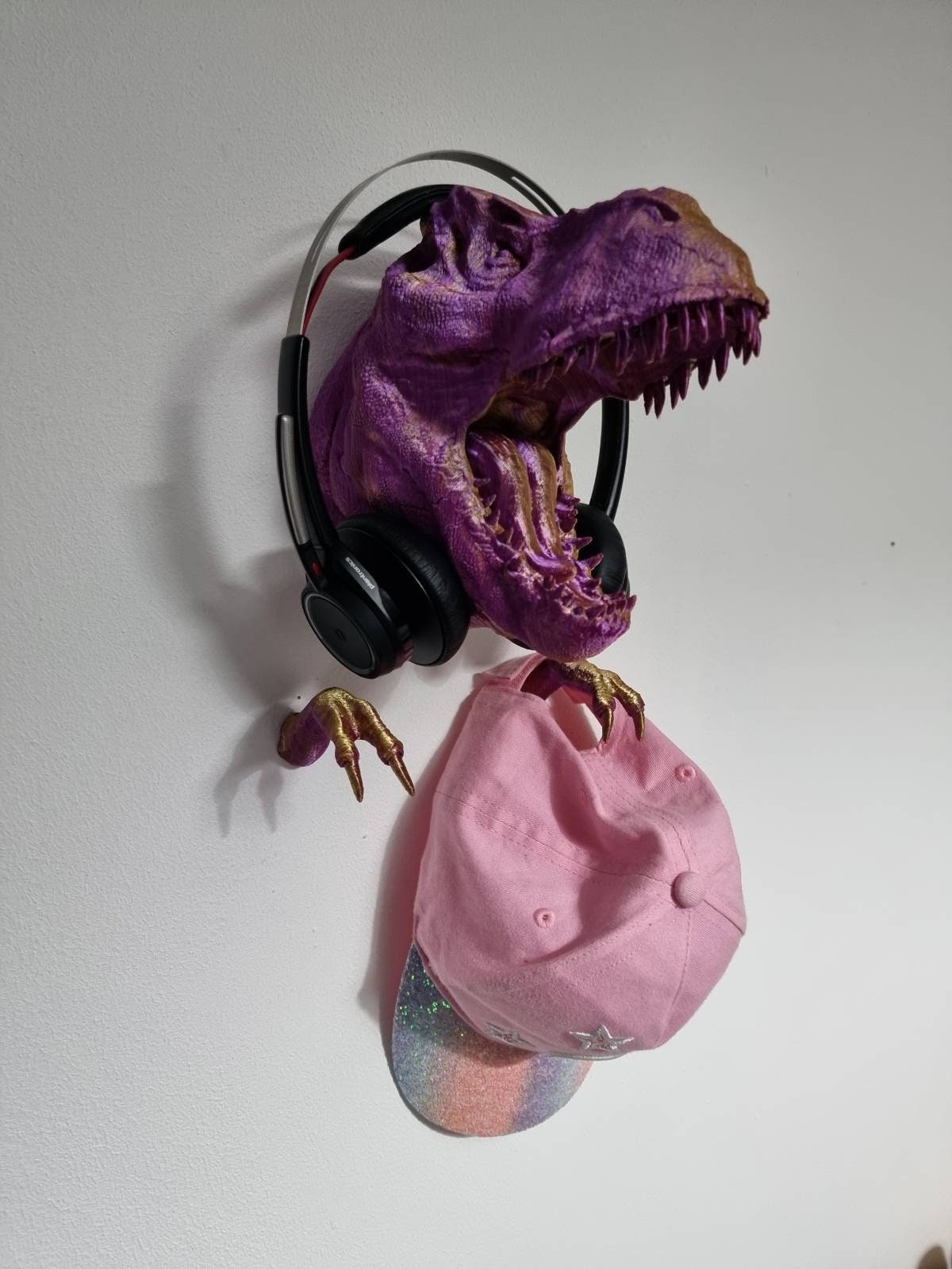 T-Rex Headphone Wall Hanger