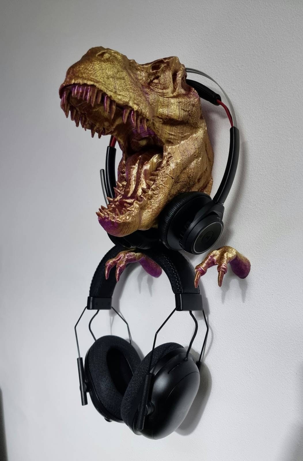 T-Rex Headphone Wall Hanger