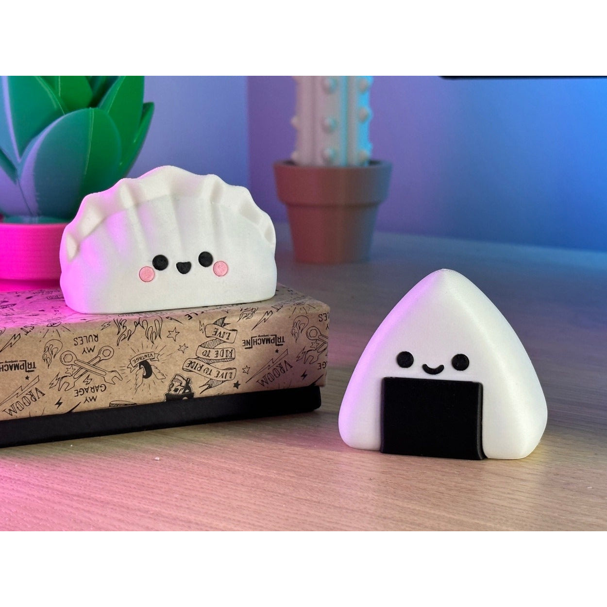 Kawaii Dumpling and Onigiri Figurines