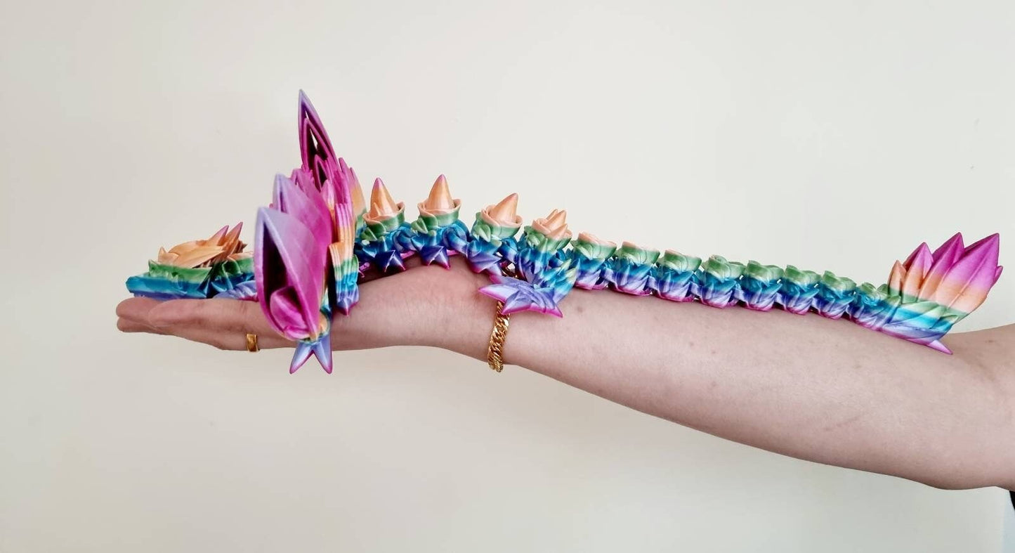 Rose Winged Crystal Dragon