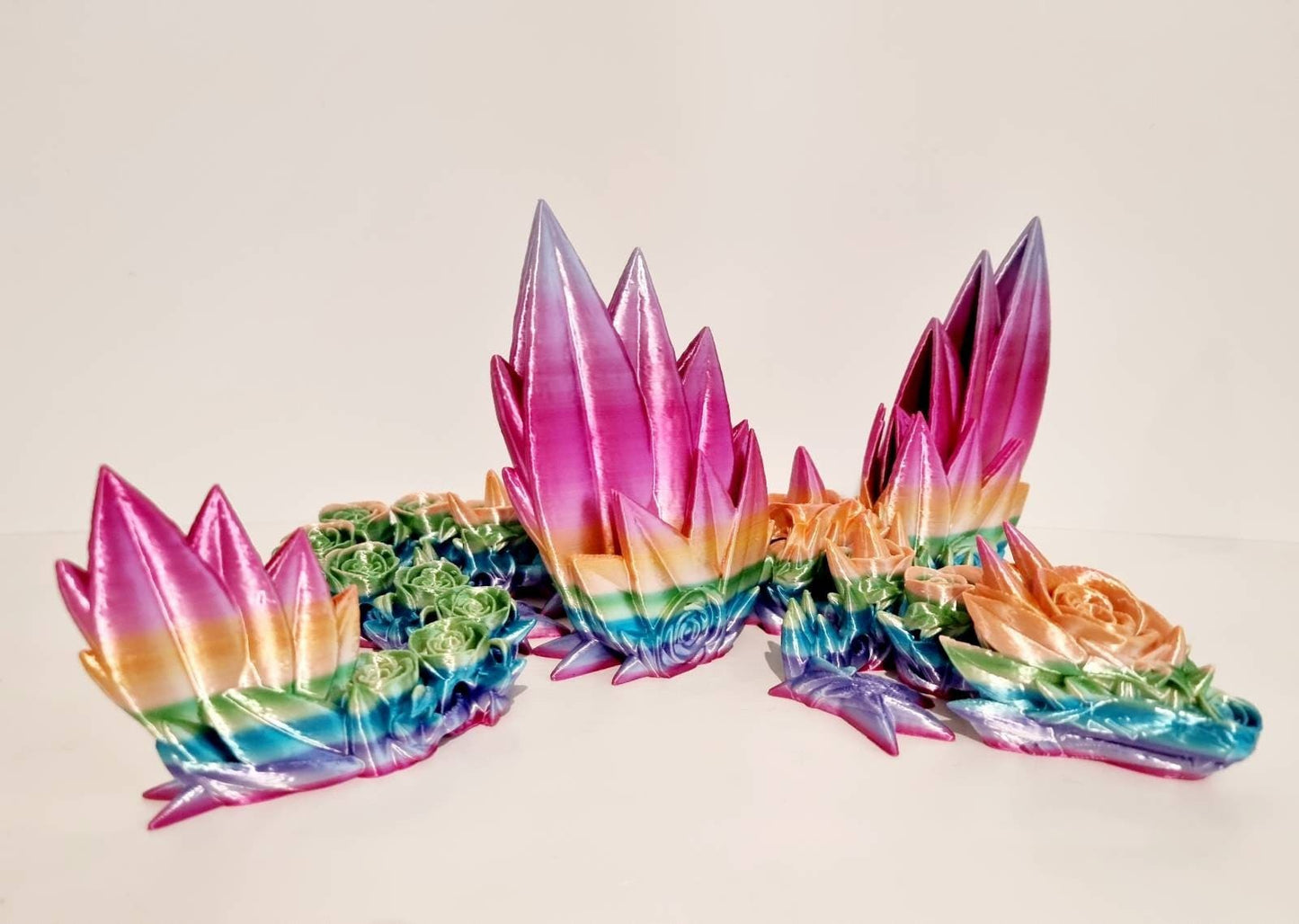 Rose Winged Crystal Dragon