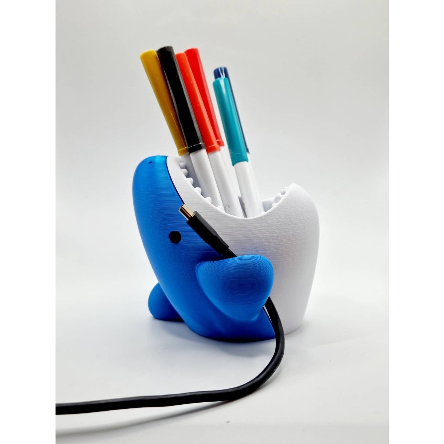 Cute Shark USB cable + Pen holder