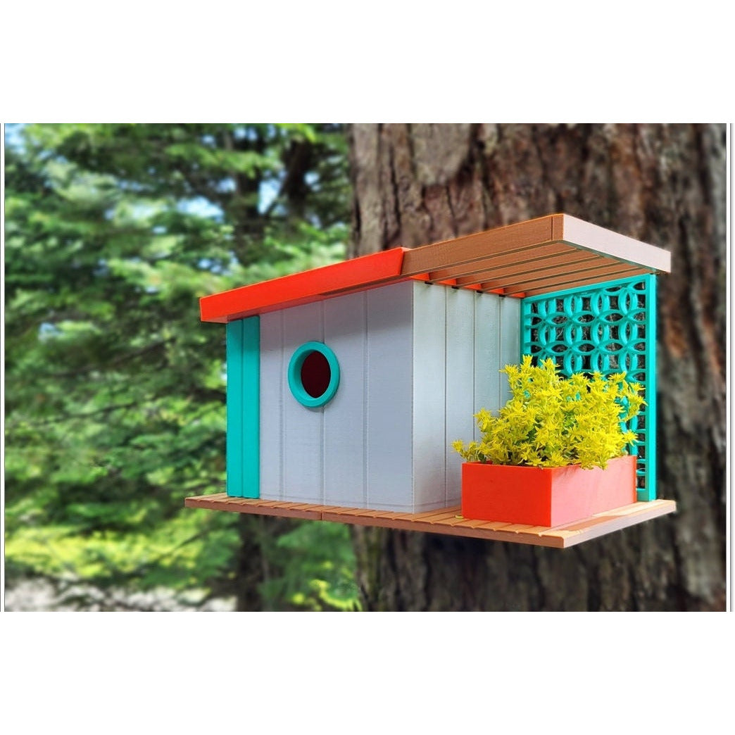 Mid Century Modern Bird house