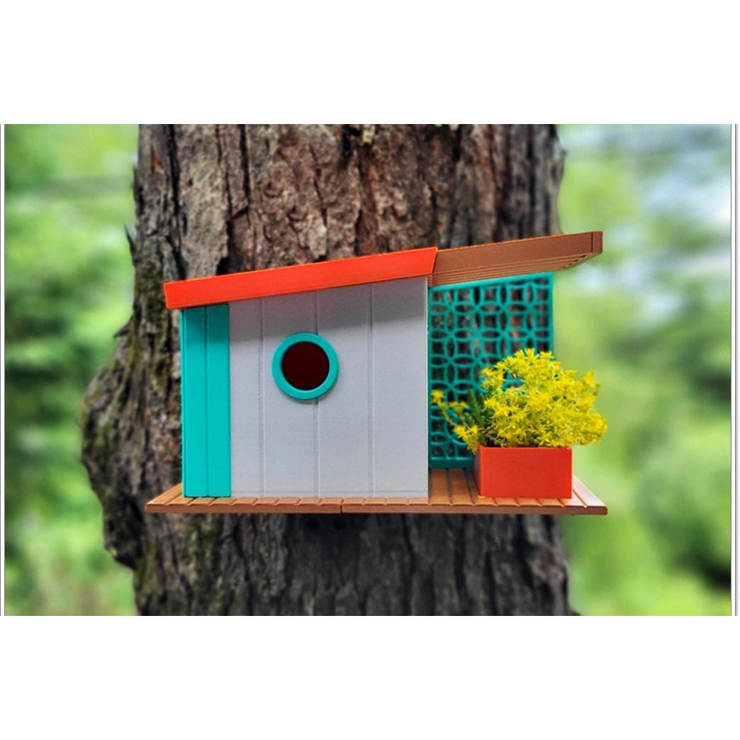 Mid Century Modern Bird house