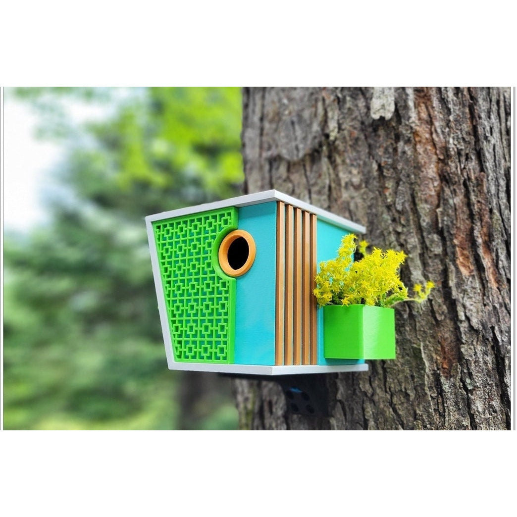 Mid Century Modern Bird house v2