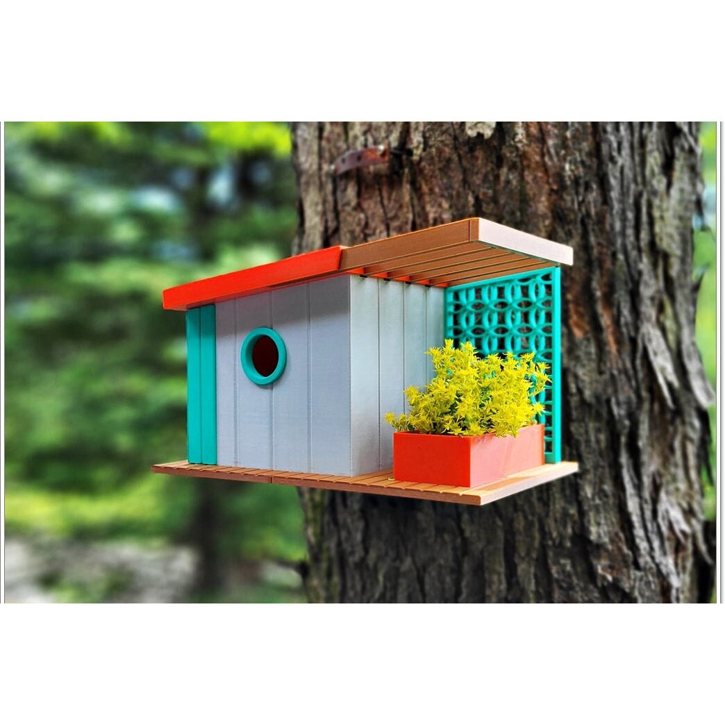 Mid Century Modern Bird house