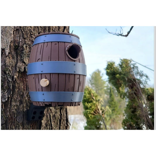 The Old Barrel Birdhouse