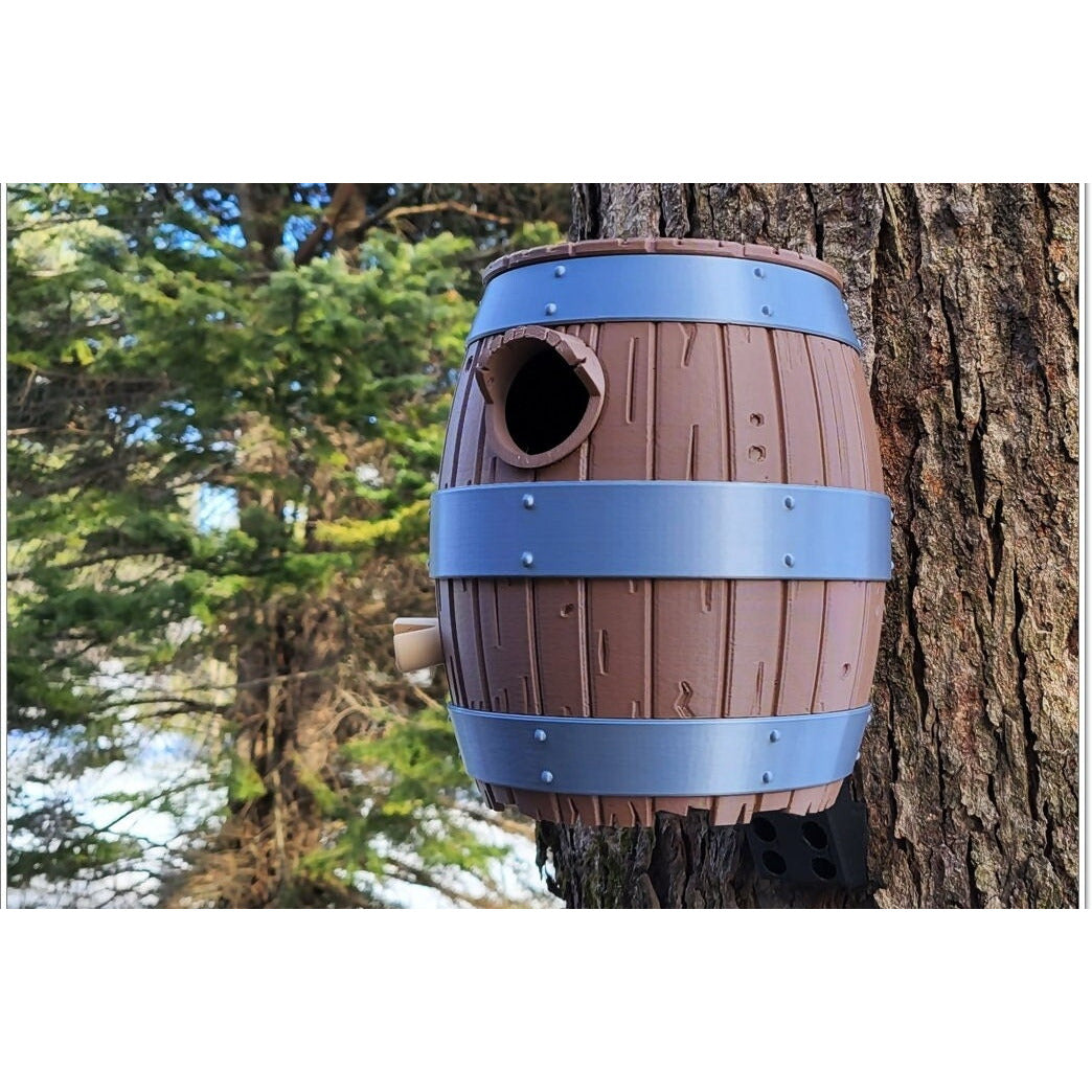 The Old Barrel Birdhouse