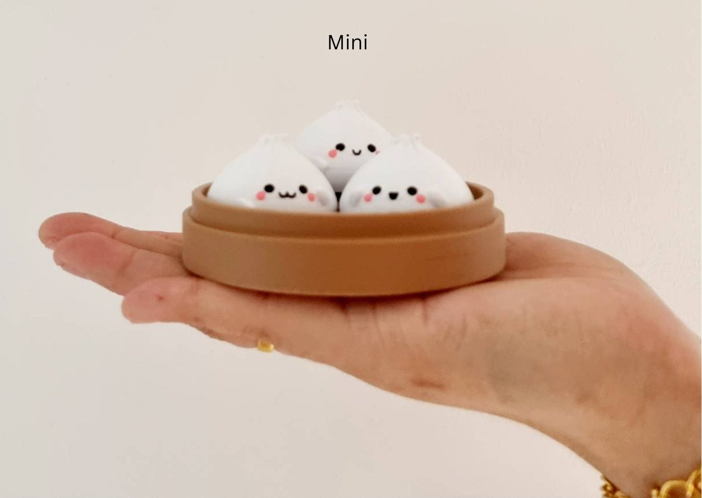 Kawaii Dim Sum Figurines in a Cute Basket - Home Decor