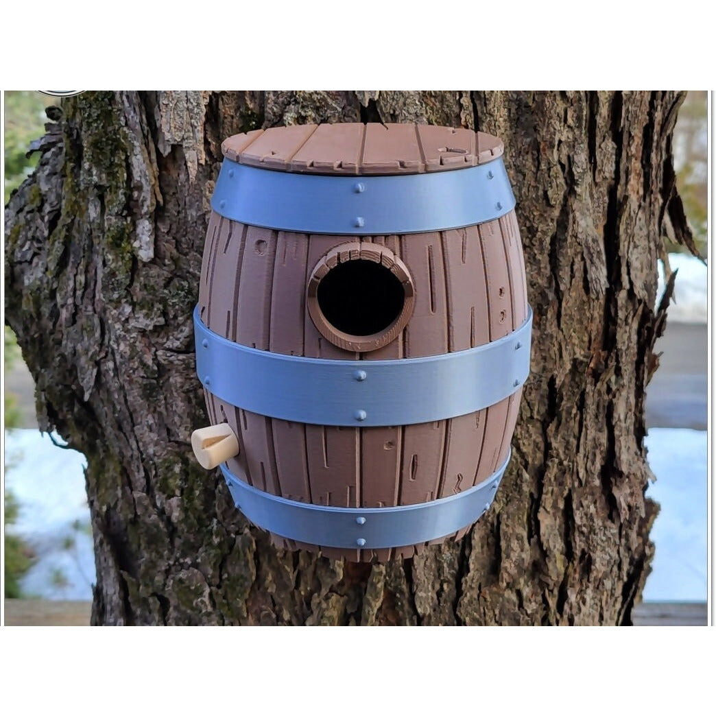 The Old Barrel Birdhouse