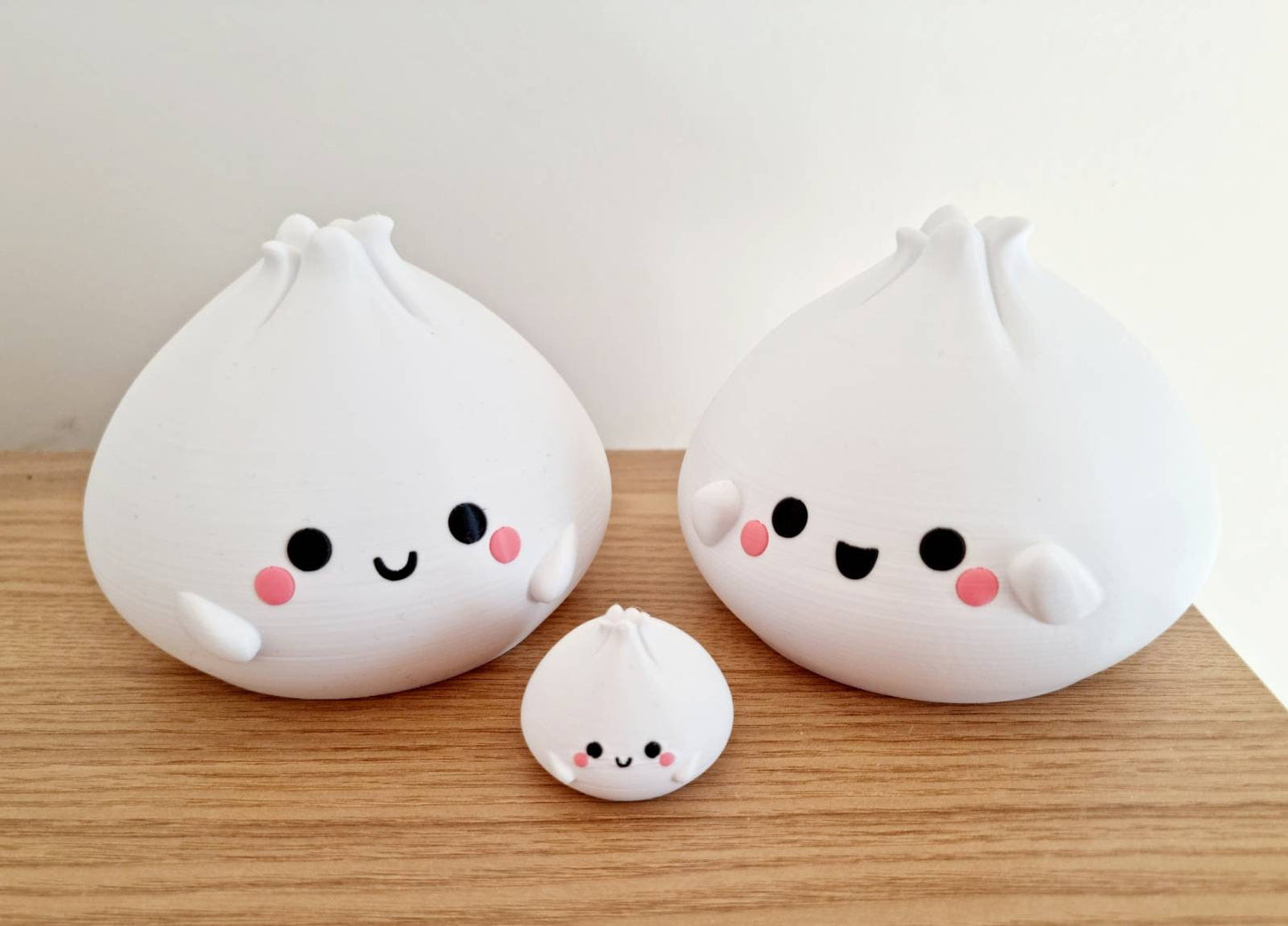 Kawaii Dim Sum Figurines in a Cute Basket - Home Decor