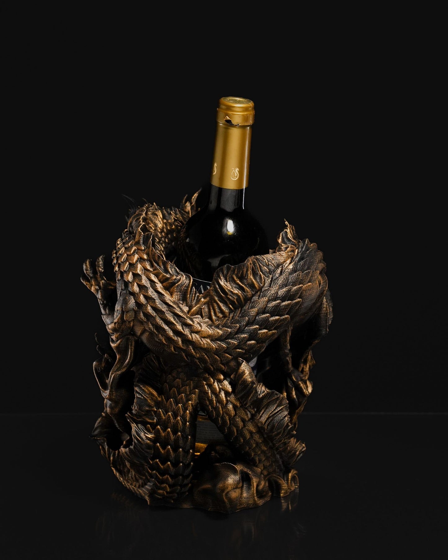 Chinese Dragon Bottle Holder