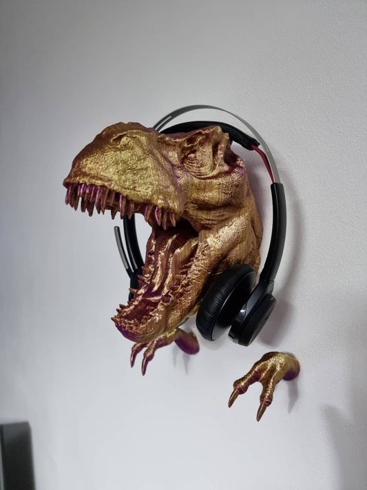 T-Rex Headphone Wall Hanger