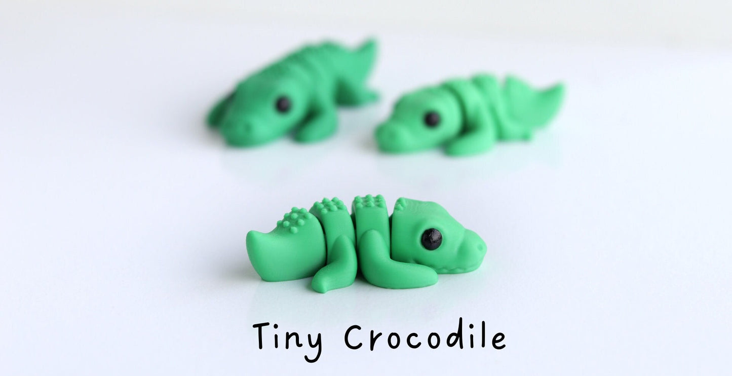 Tiny Crocodile Fidget Model / Keyring