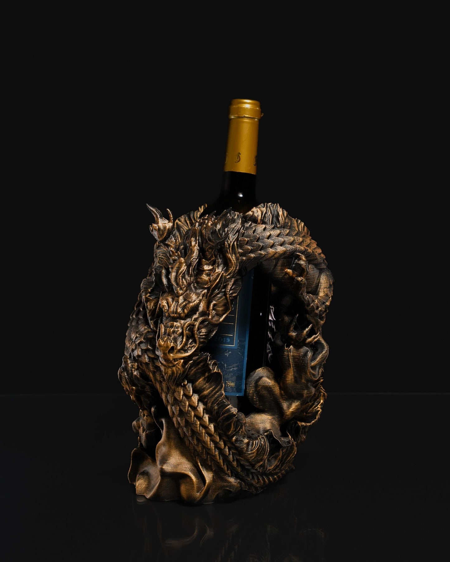 Chinese Dragon Bottle Holder