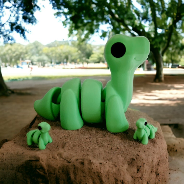 Baby Brontosaurus Fidget Model / Keyring