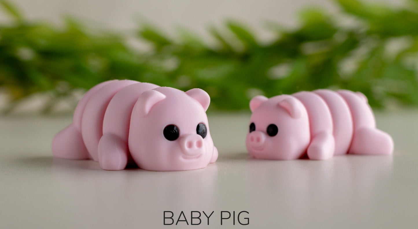 Baby Pig Fidget Model / Keyring