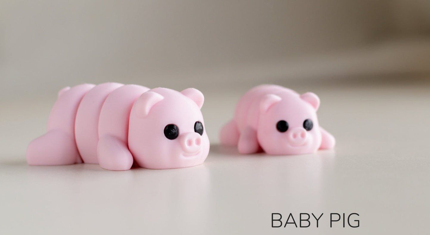 Baby Pig Fidget Model / Keyring