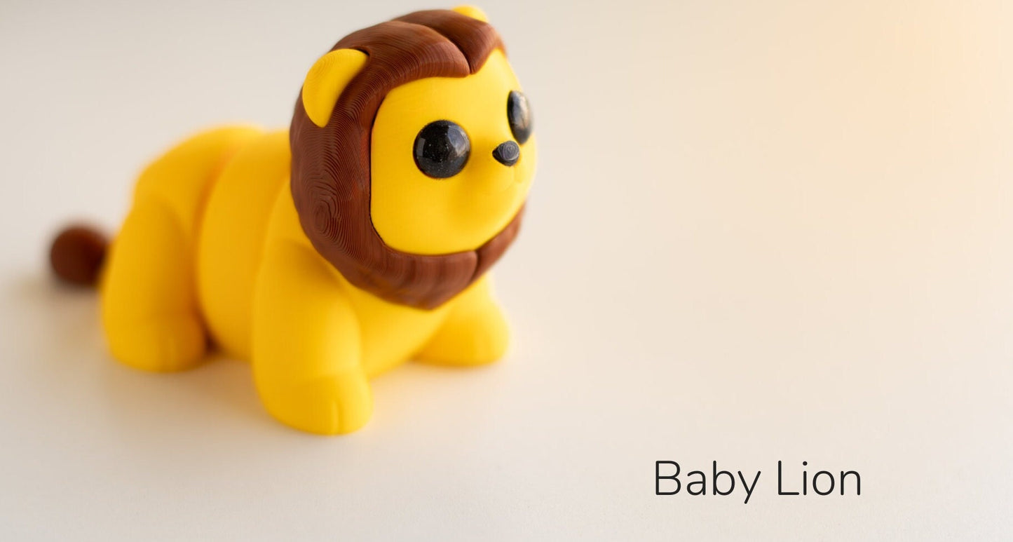 Baby Lion Fidget Model / Keyring