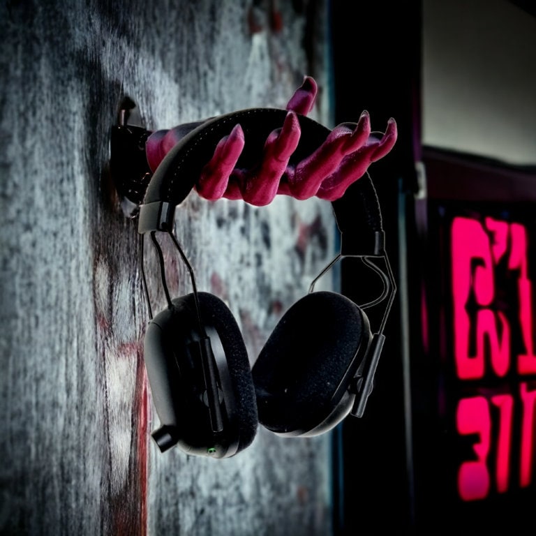 Demon Hand Head Phone Holder