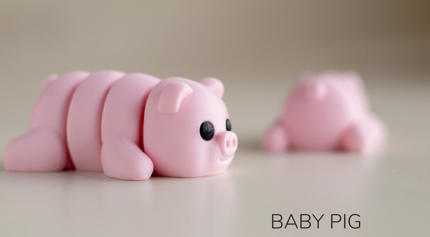 Baby Pig Fidget Model / Keyring