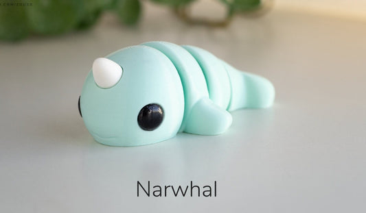 Baby Narwhal Model / Keyring