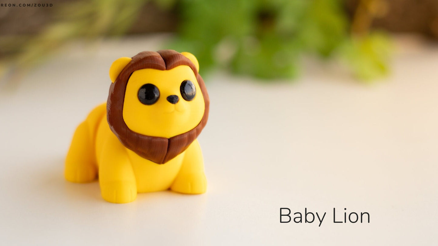 Baby Lion Fidget Model / Keyring