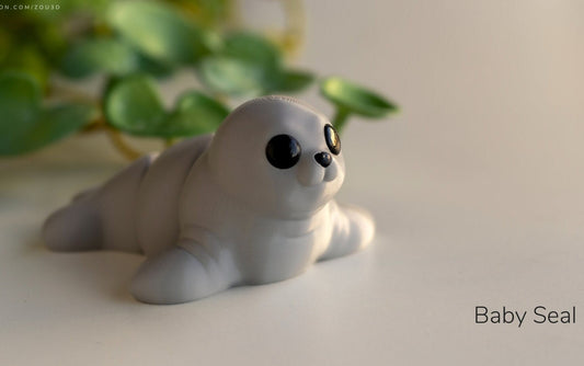 Baby Seal Fidget Model / Keyring