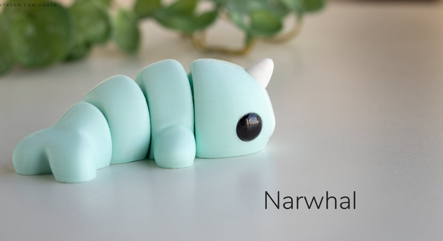 Baby Narwhal Model / Keyring