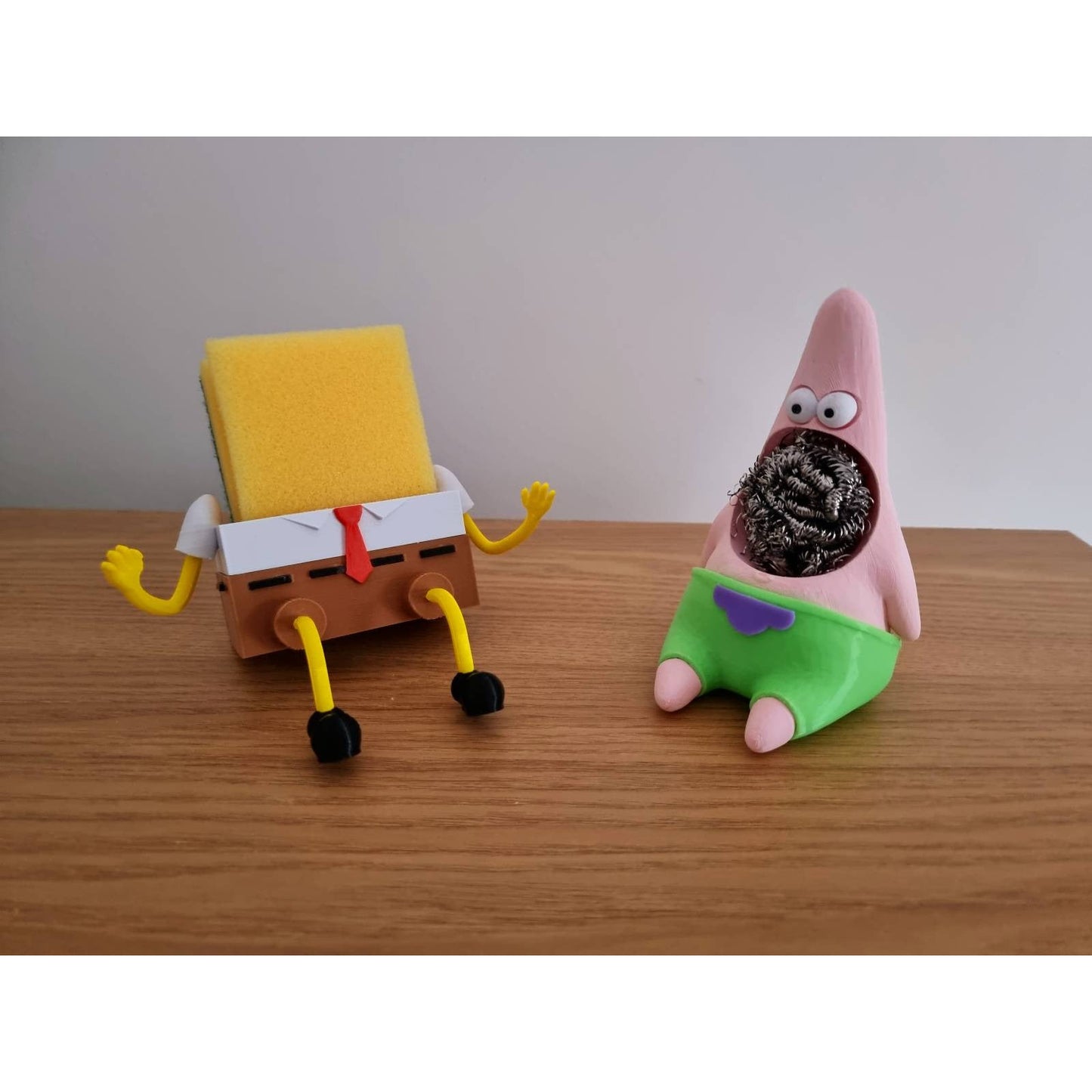 Spongebob Sponge holder, Patrick and Pineapple house Combo